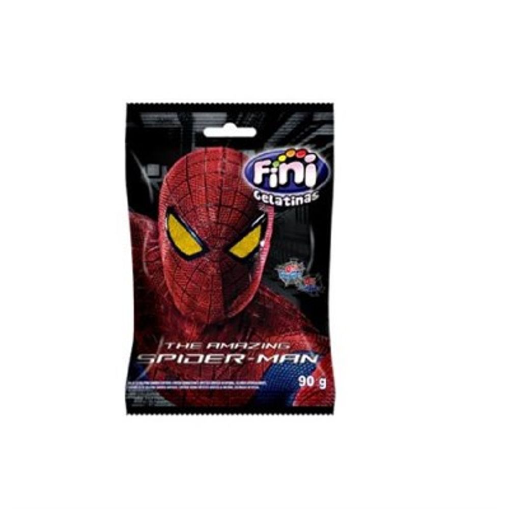 Bala de Gelatina Spider Man Fini - 90 g - nudelmania