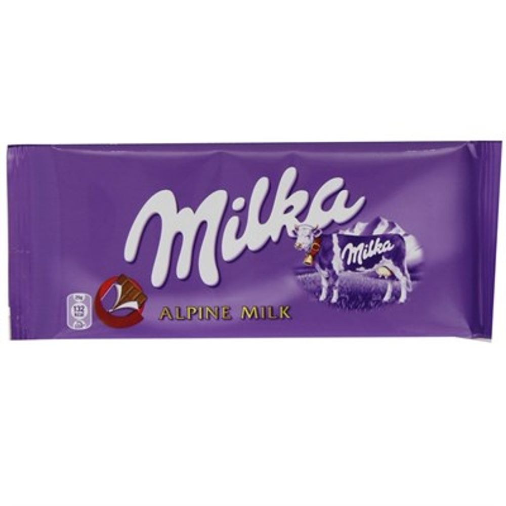 Chocolate Milka Alpine Milk 100 g - unidade - nudelmania