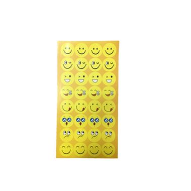 Adesivo-Redondo-Pequeno-Emojis---3-cartelas-com-32-adesivos