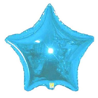 Balao-Estrela-20----metalizado---Azul-Claro---unidade