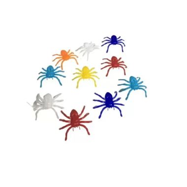 Mini Aranha Colorida - 10 unidades